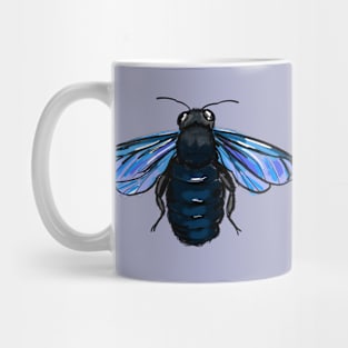 violet carpenter bee Mug